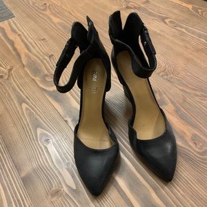 Nine West Leather Pointed Wedges